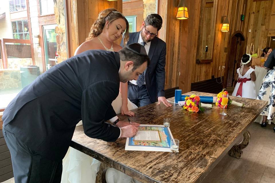 Ketubah Signing