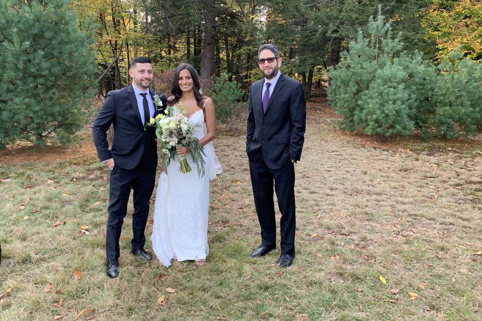 Wedding in the woods