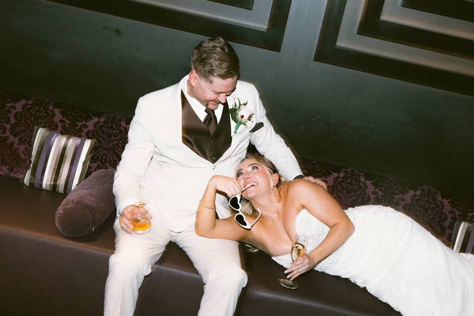 Bride groom speak easy