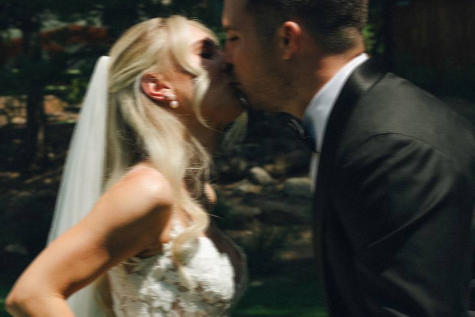 Bride Groom Lake Tahoe Wedding