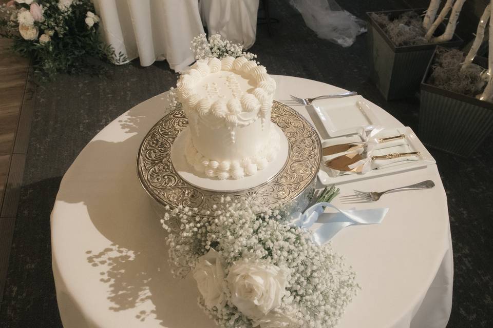 Vintage cake wedding