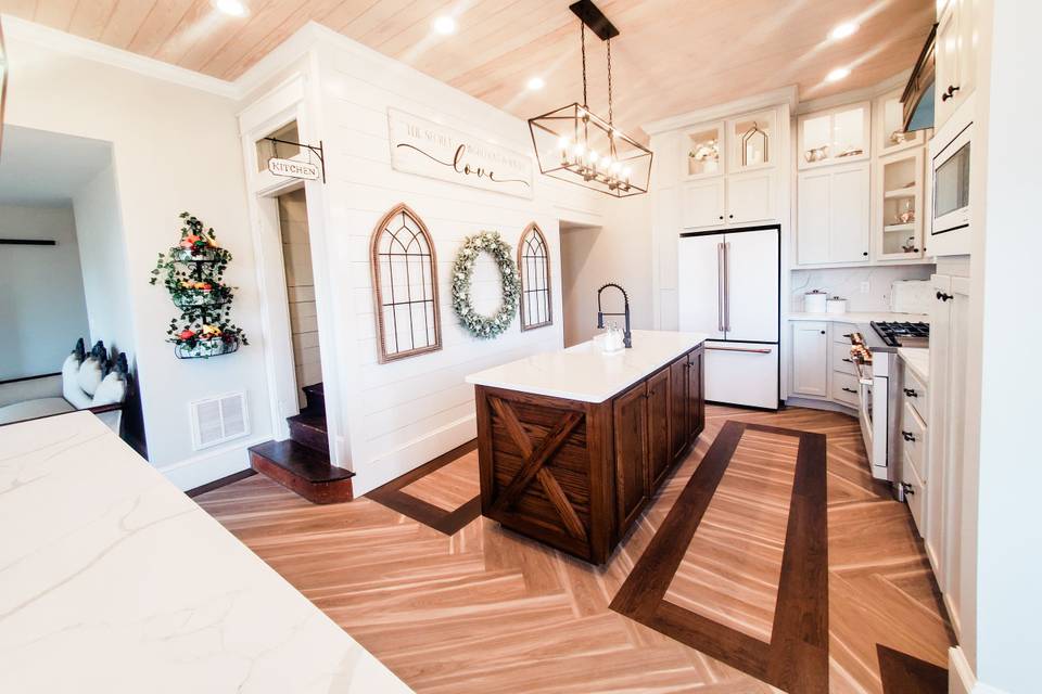 Kitchen of manor house