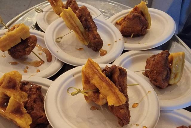 Chicken & Waffle Cocktail hour