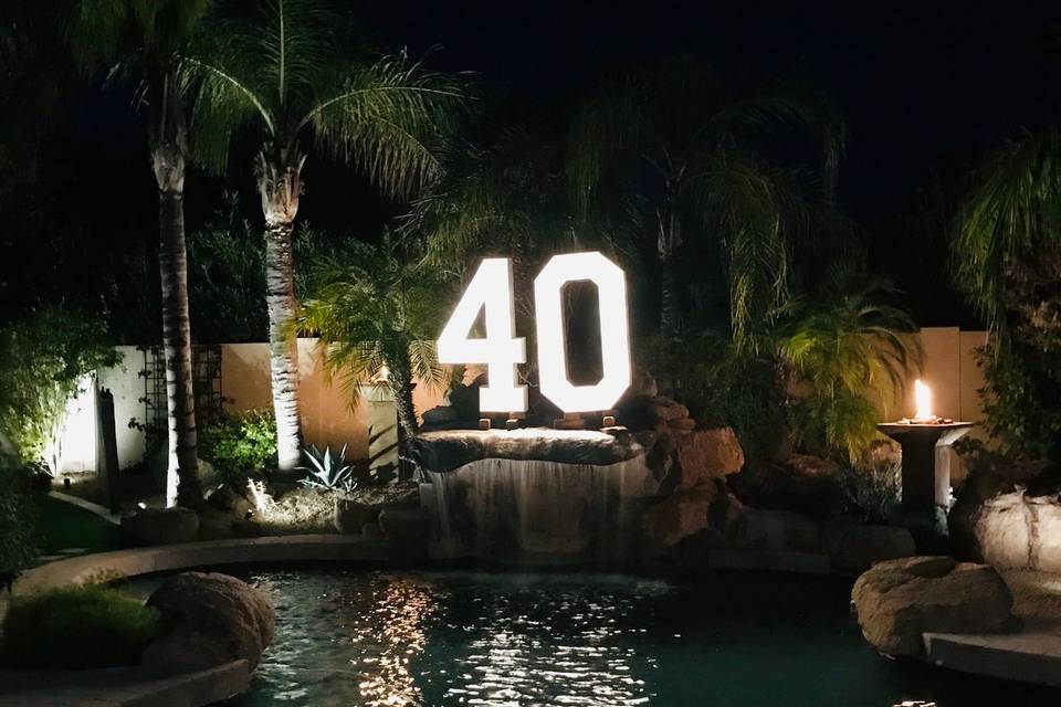 40th Birthday party.