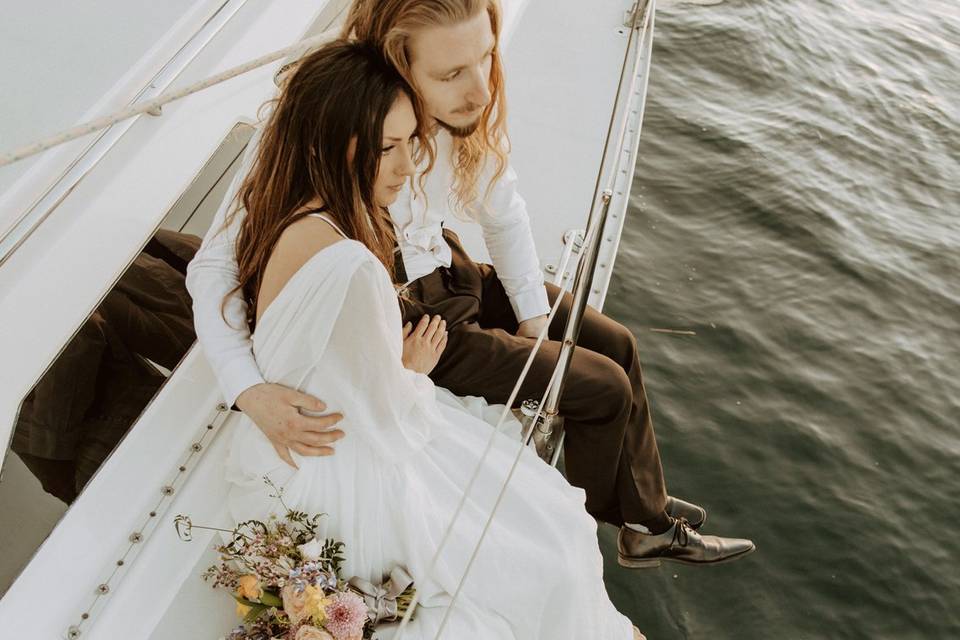 Sailboat wedding