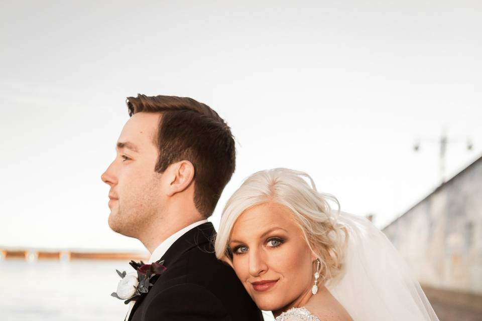 Just Married First Sunset