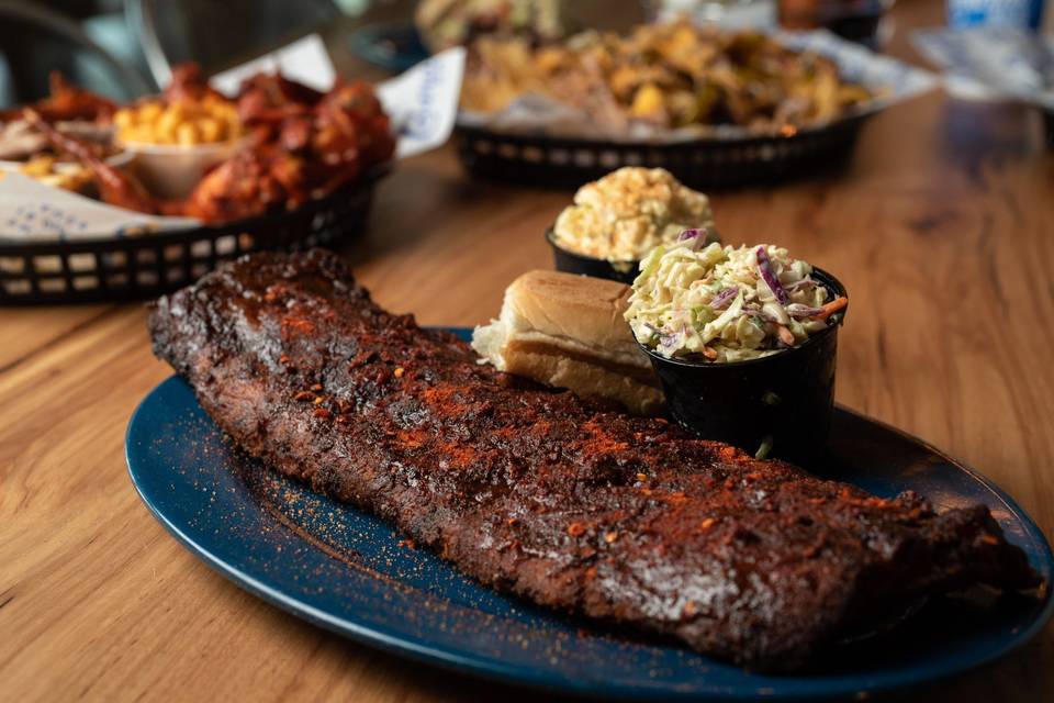 Full Slab of Ribs and sides
