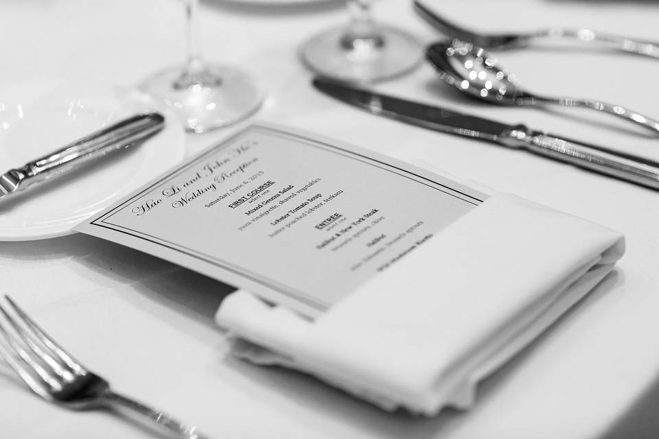 Personalized menu