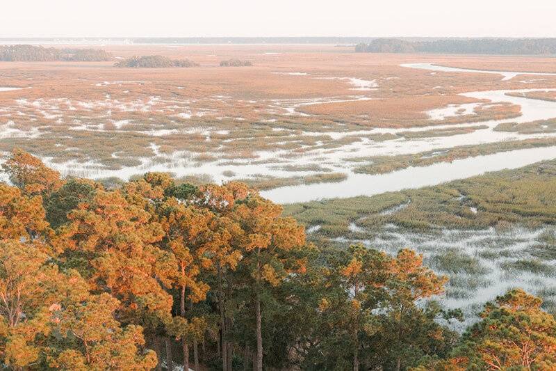 Drone shot for Megan + Matthew