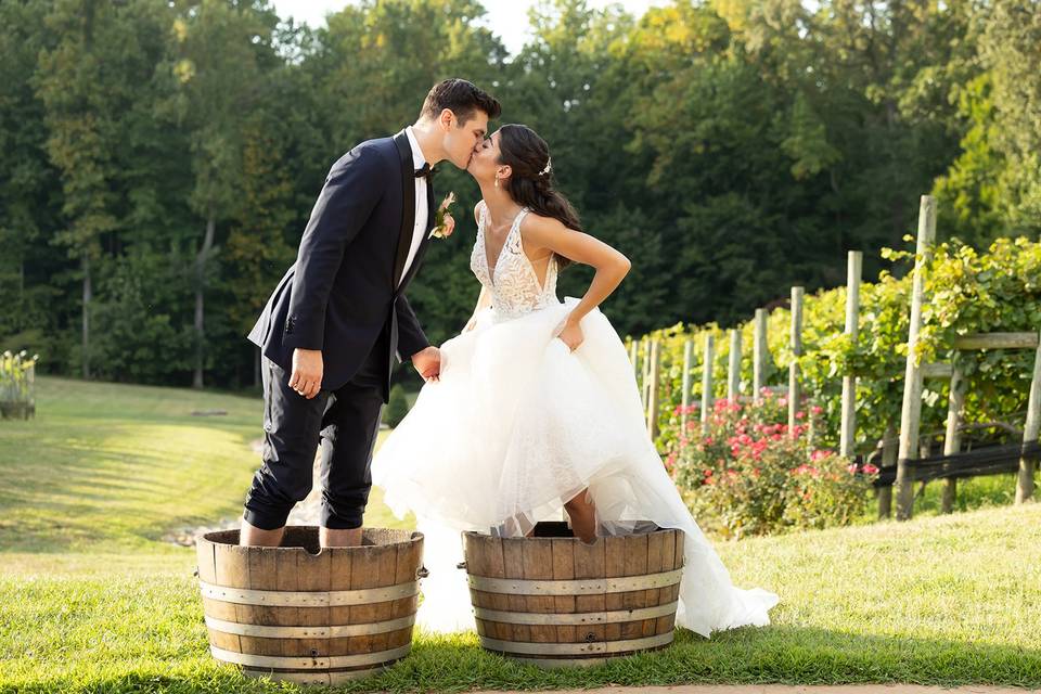 Grape Stomping.