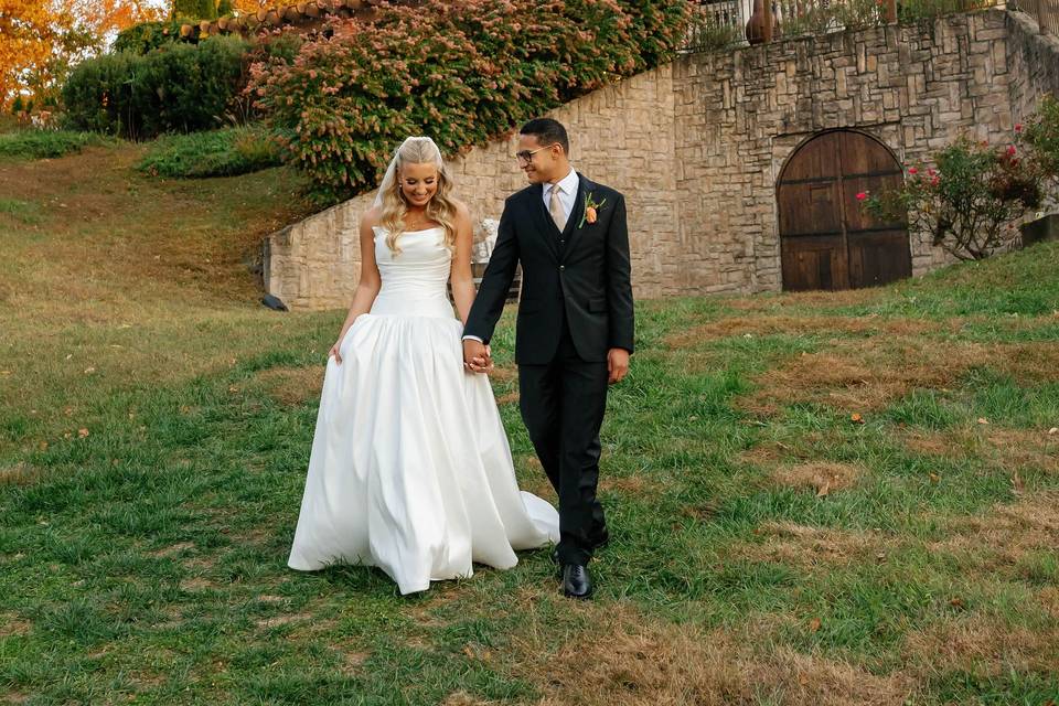 VA Vineyard Wedding Drone
