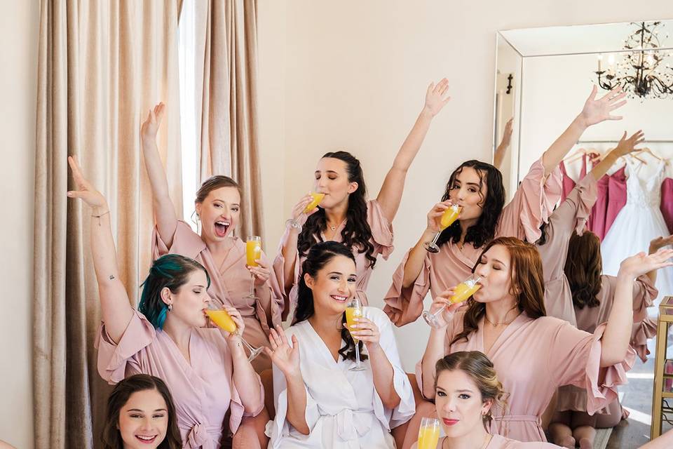Mimosas in the Bridal Suite