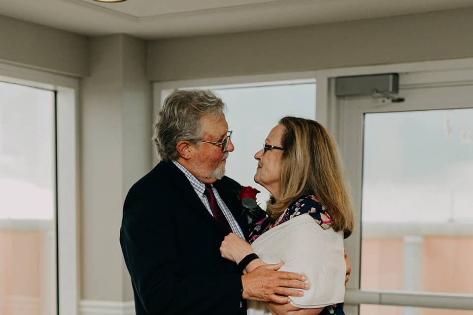 First Dance Inside!