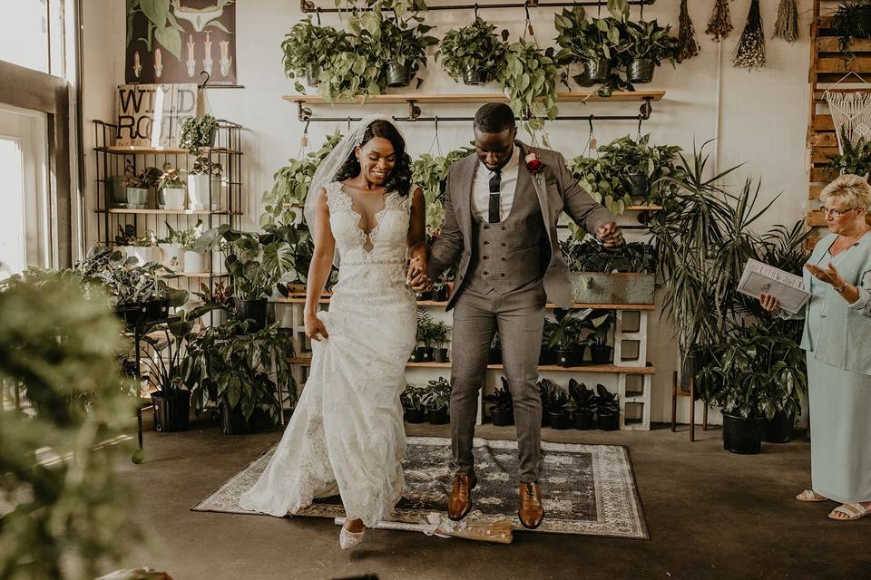 Jumping the Broom Ceremony