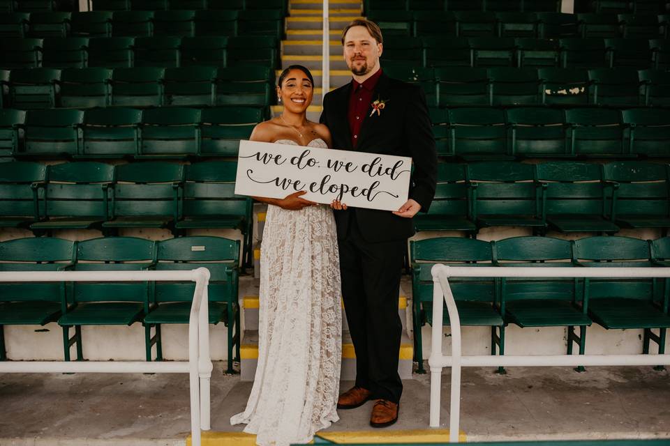 Ceremony at Shuffleboard!