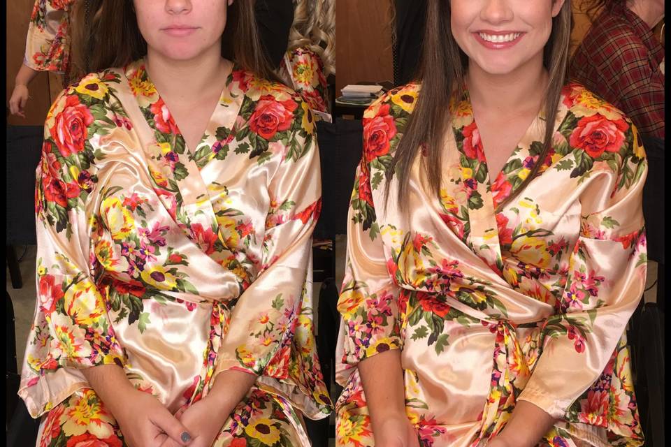 Before & After Bridesmaid