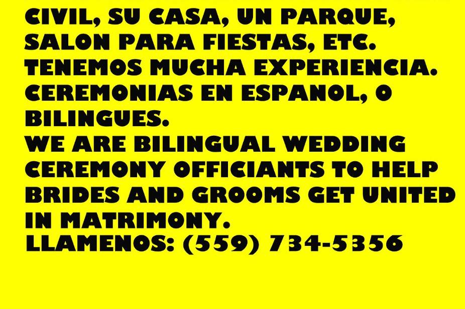 Centro Hispano Wedding Officiant