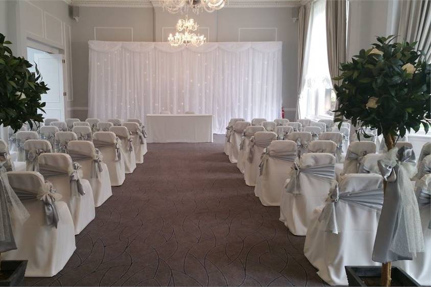 Ceremony setup in the Ballroom