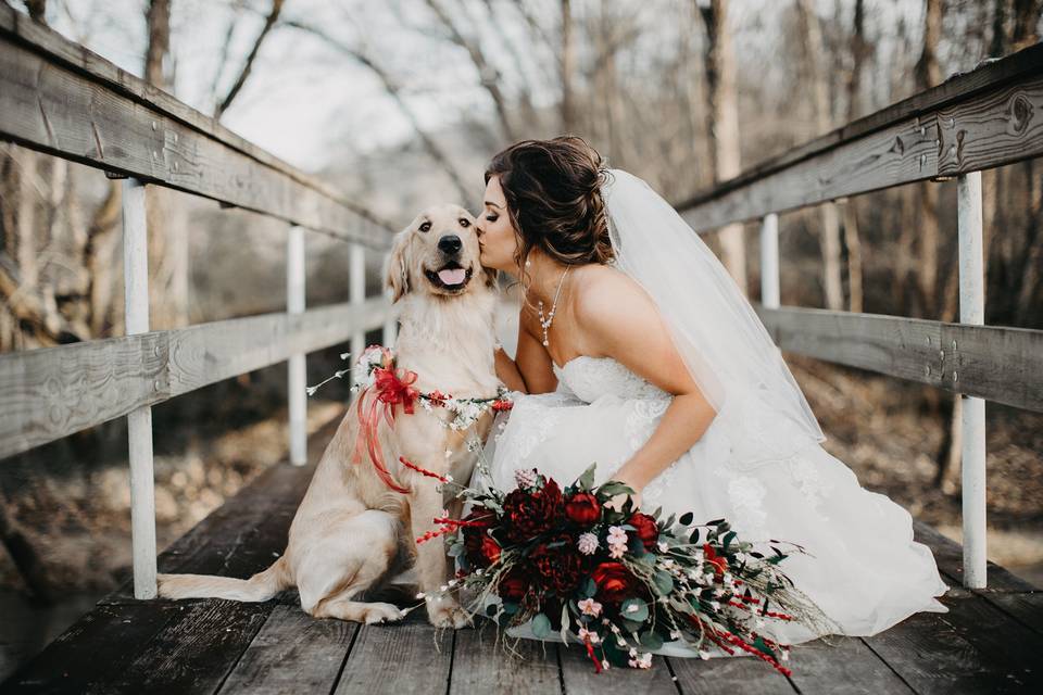 A bride and her best friend