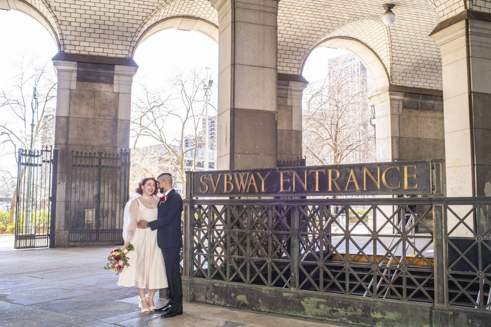 Subway entrance