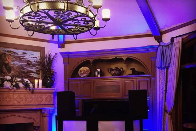 DJ booth setup