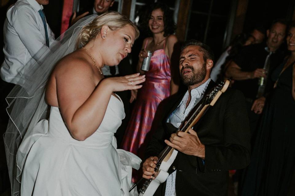 Bride and Guitar DJ Ascension