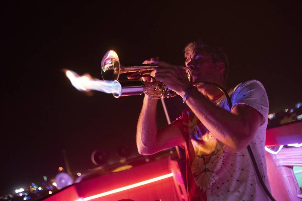 Burning Man Fire Trumpet