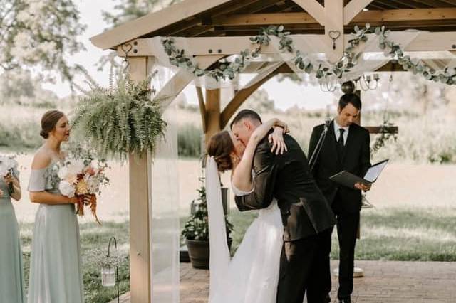 Wooded wedding site