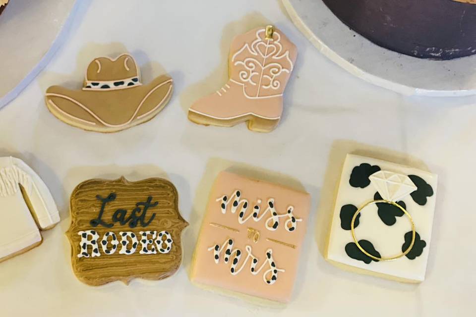 Western Bachelorette Cookies