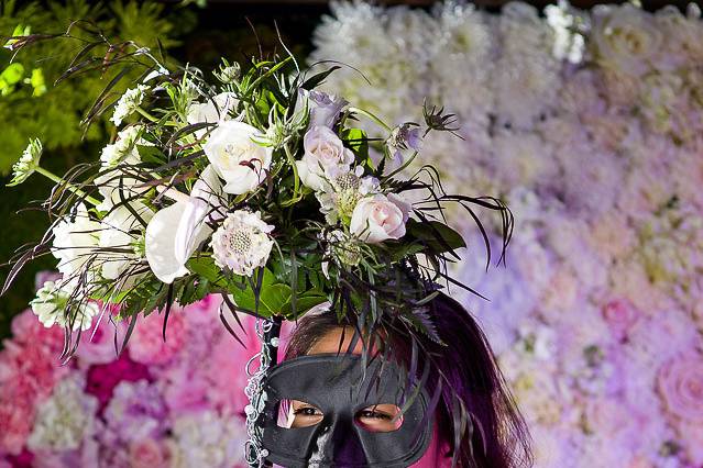 Bride in a mask