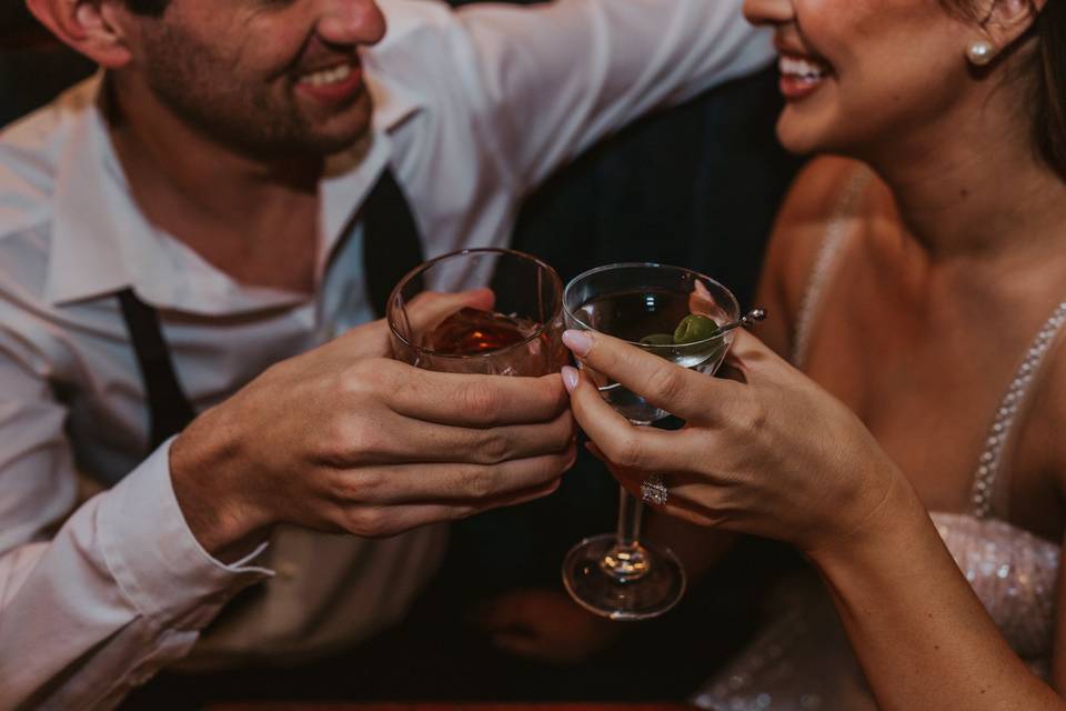 Cocktail elopement - drinks