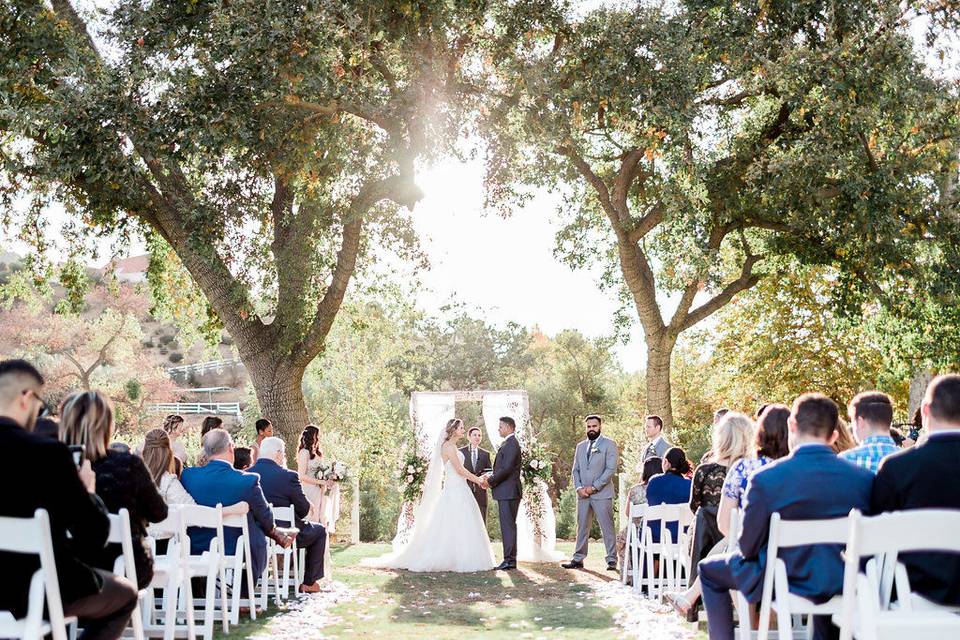 Brookview Ranch, Agoura Hills. Wedding Ceremony