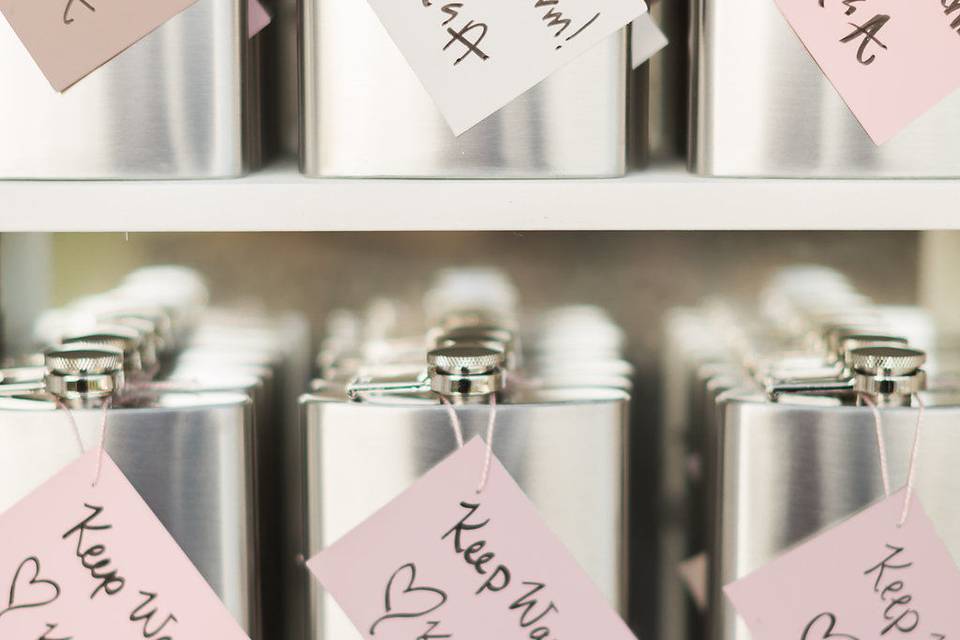 Wedding Guest Favors, Flasks