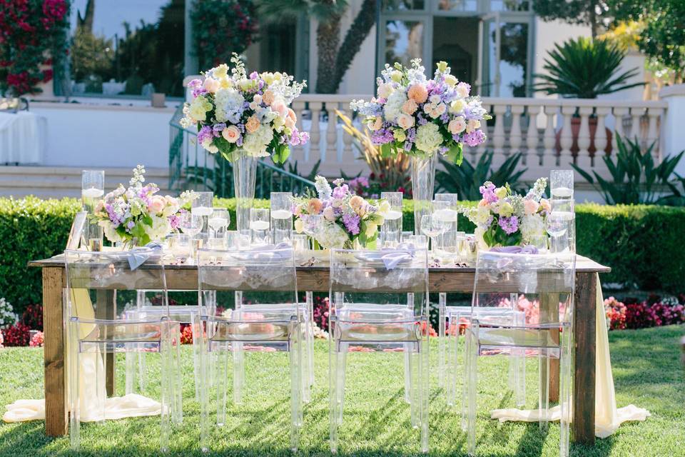 Sunset Table Design. Stop and Stare Events. Gloria Mesa Photography