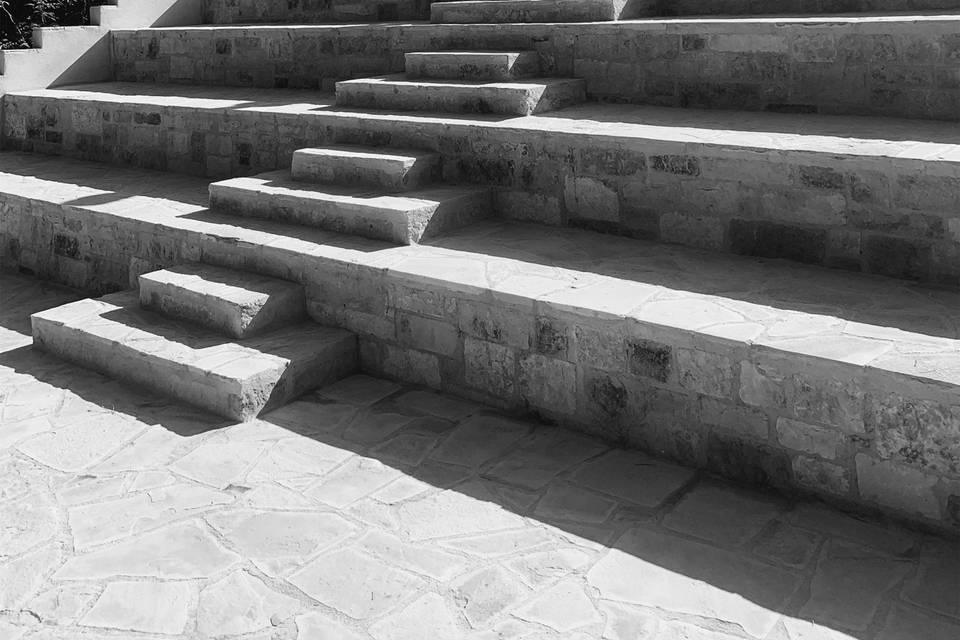 Rock ampitheatre stairs