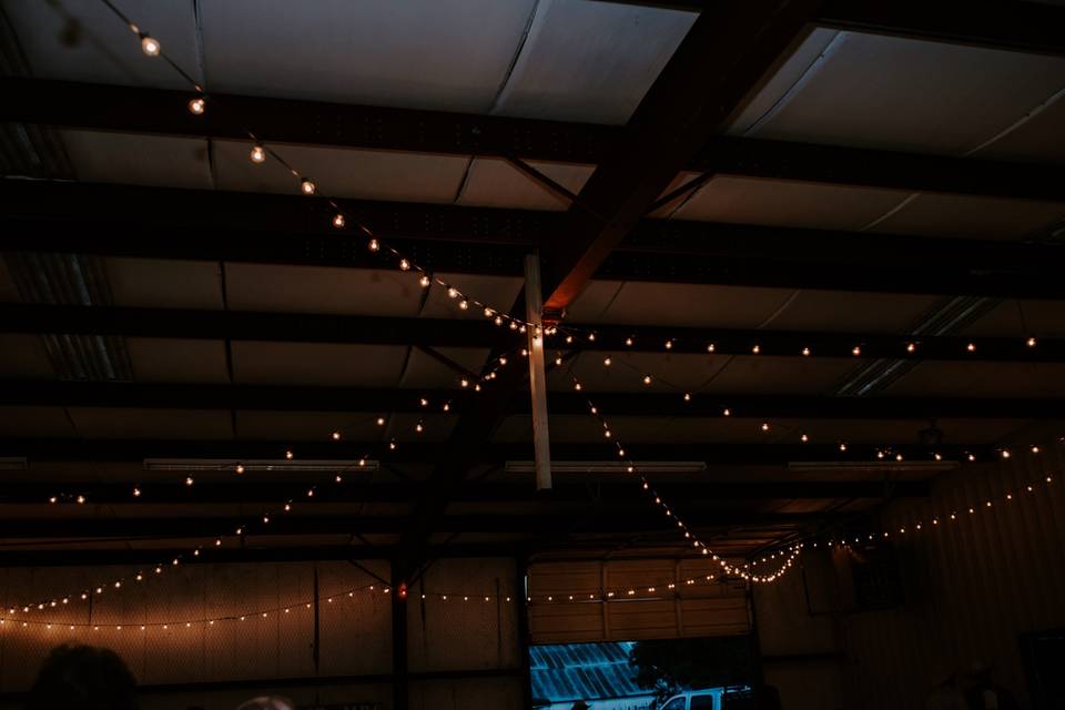 Rustic starlight in the barn