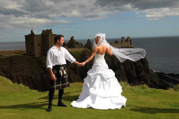 Martin and Monika in Scotland shot in front of Dunnottar.. Photographers brother.