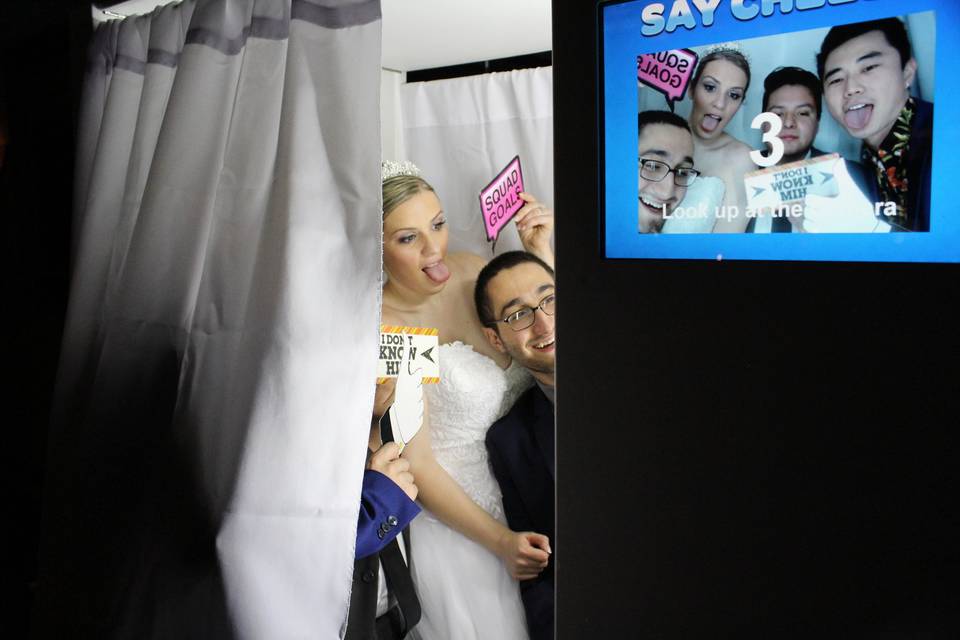 Bride's love the booth