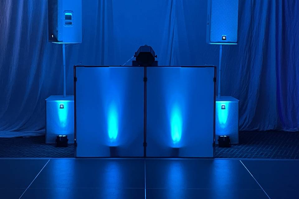 Lit Booth Blue