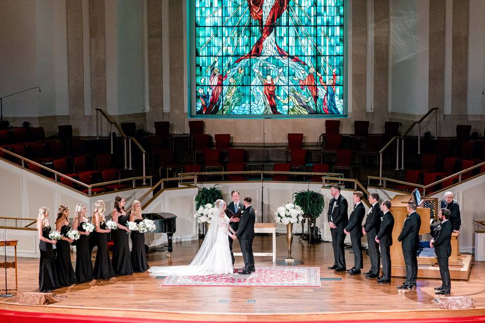 Gorgeous chapel wedding