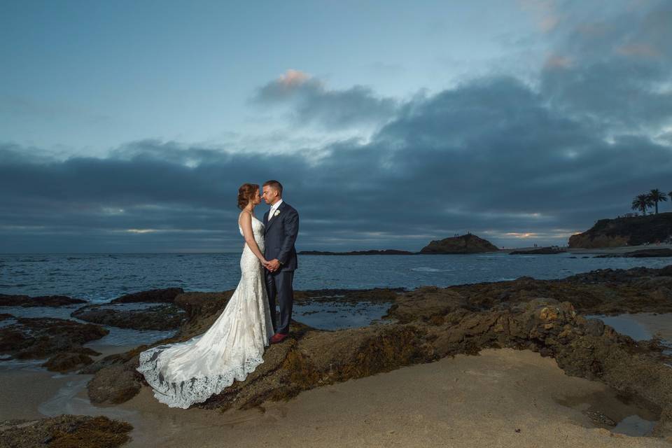 Romantic beach wedding