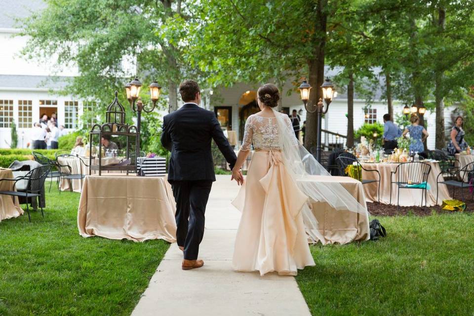 Reception in the garden