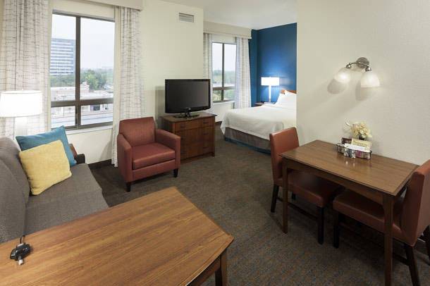 Living room at the suite