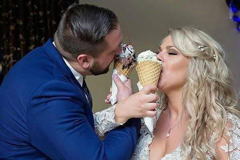 First scoop as husband & wife