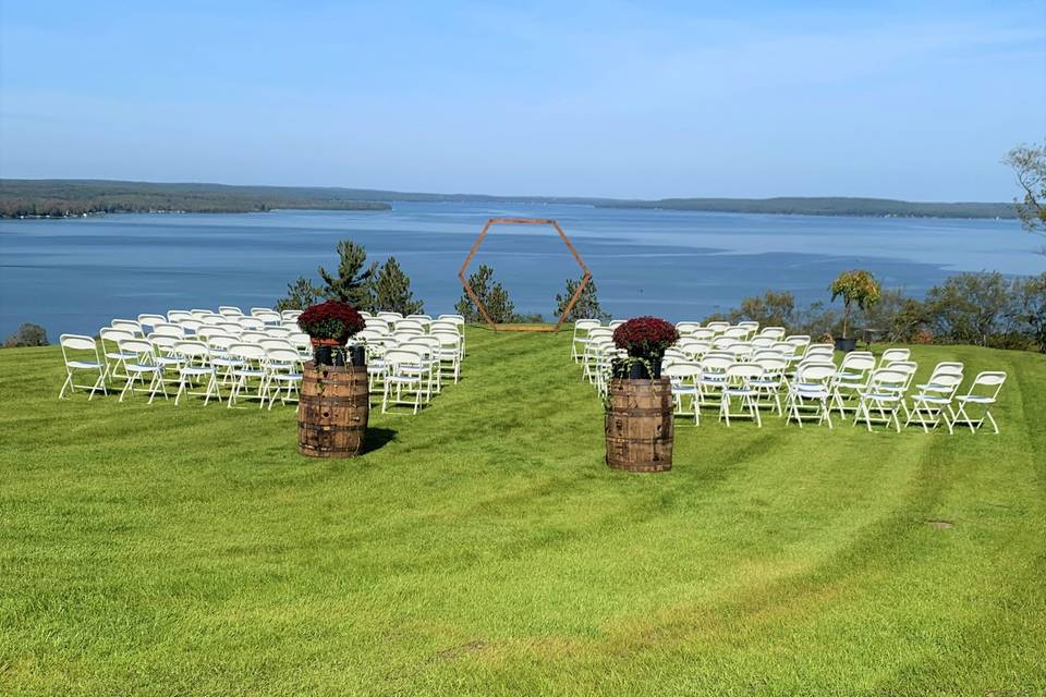 Mt Maria ceremony setting