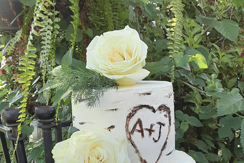 Rustic cake design