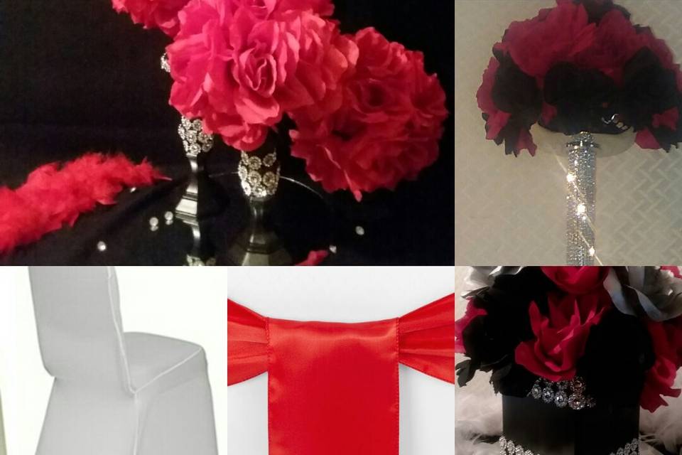 Event Planning Service
We provide ceiling decor*, table linen, centerpieces, chair covers and sashes. *Restrictions may apply