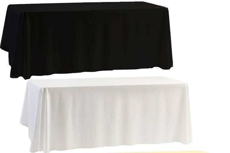 90 x 132 Retangle & 120 Round Table Linen
Various Colors and Patterns Available
Floor Length Only