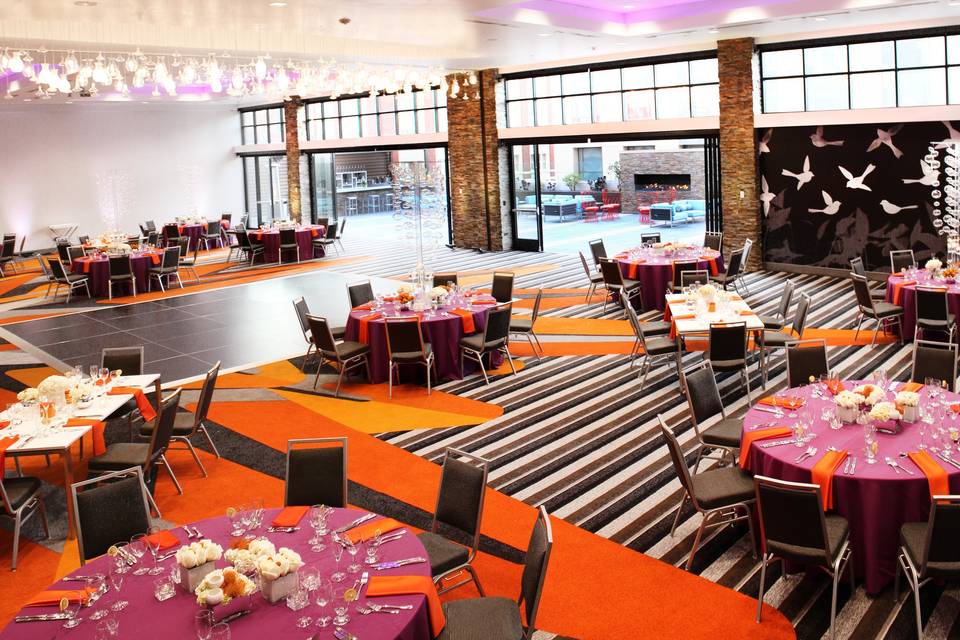 Purple/Orange Ballroom Set