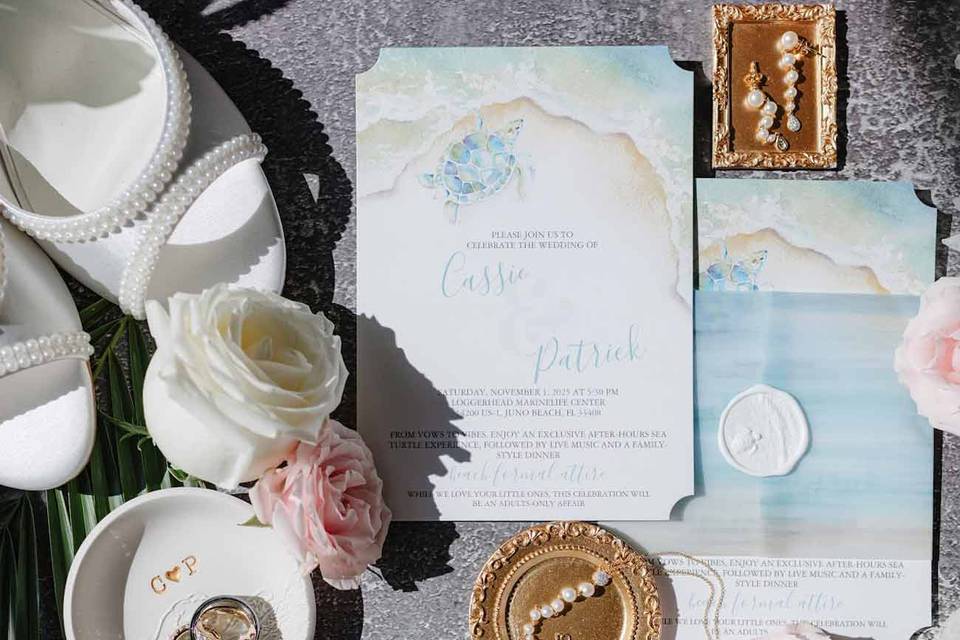Beach Wedding Invitations
